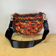 Load image into Gallery viewer, The Roni Nylon Crossbody - Camo Leaves Orange