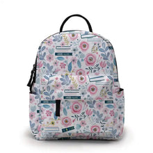 Load image into Gallery viewer, Mini Backpack - Pink Floral Books