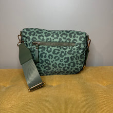 Load image into Gallery viewer, The Roni Nylon Crossbody - Animal Print Dark Green - PREORDER