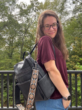Load image into Gallery viewer, Denim Suede Brooke Backpack + Pouch
