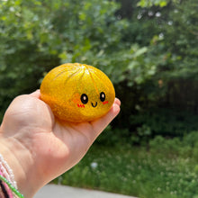 Load image into Gallery viewer, Squishy Toy - Viral Dumpling, Gold Glitter + Water Beads