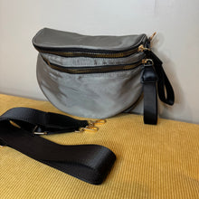 Load image into Gallery viewer, The Roni Nylon Crossbody - Grey + Black - PREORDER