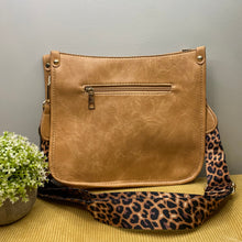 Load image into Gallery viewer, Audrey Crossbody Purse - Roses on Black & Khaki