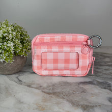 Load image into Gallery viewer, Rue - Nylon Wristlet Wallet - Pink Plaid