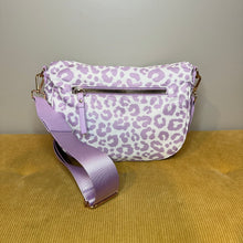 Load image into Gallery viewer, The Roni Nylon Crossbody - Animal Print Light Purple