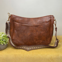 Load image into Gallery viewer, Rachael Crossbody Purse - Fabric Strap - Dark Camel - LAST ONE LEFT