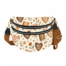 Load image into Gallery viewer, The Roni Nylon Crossbody - Religious Jesus Loves You Bronze