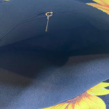 Load image into Gallery viewer, Audrey Crossbody Purse - Sunflowers on Black