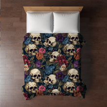 Load image into Gallery viewer, Blanket Halloween #9 - Floral Skull - PREORDER ends 7/25