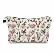 Load image into Gallery viewer, Pouch - Western Skull Cactus Floral