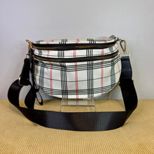 Load image into Gallery viewer, The Roni Nylon Crossbody - Plaid Stripe