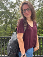 Load image into Gallery viewer, Denim Suede Brooke Backpack + Pouch