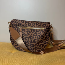 Load image into Gallery viewer, The Roni Nylon Crossbody - Animal Print Chocolate - PREORDER