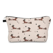 Load image into Gallery viewer, Pouch - Halloween Fall, Dog Dachshund Broom