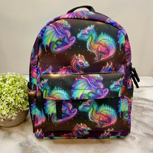 Load image into Gallery viewer, Bundled Set - Mini Backpack, Pouch, & Mini Pouch - Dragon Rainbow