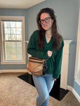 Load image into Gallery viewer, The Roni Nylon Crossbody - Bronze + Black