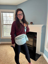 Load image into Gallery viewer, The Roni Nylon Crossbody - Animal Print Aqua