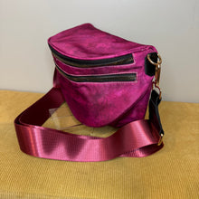 Load image into Gallery viewer, The Roni Nylon Crossbody - Maroon Acid Wash