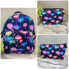 Load image into Gallery viewer, Mini Backpack, Pouch, & Mini Pouch Bundled Set - Rainbow Dandelion