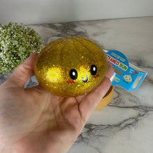 Load image into Gallery viewer, Squishy Toy - Viral Dumpling, Gold Glitter + Water Beads