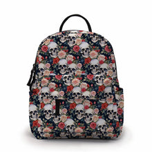 Load image into Gallery viewer, Mini Backpack - Halloween - Skull Roses