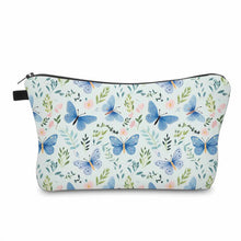 Load image into Gallery viewer, Pouch - Butterfly Floral Blue Green