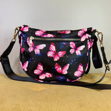 Load image into Gallery viewer, The Roni Nylon Crossbody - Butterfly Pink Galaxy