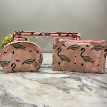 Load image into Gallery viewer, Trio Set Pouch + Clamshell - Flamingo