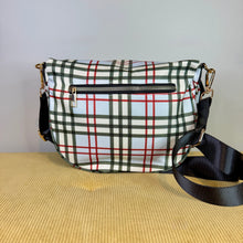 Load image into Gallery viewer, The Roni Nylon Crossbody - Plaid Blue Tan