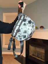 Load image into Gallery viewer, The Roni Nylon Crossbody - Floral Grey Black Shadow