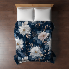 Load image into Gallery viewer, Blanket Christmas #15 - Blue & White Floral - PREORDER