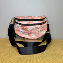 Load image into Gallery viewer, The Roni Nylon Crossbody - Pink Daisy Floral
