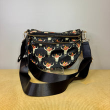 Load image into Gallery viewer, The Roni Nylon Crossbody - Bull Skull Floral