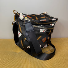 Load image into Gallery viewer, The Roni Nylon Crossbody - Baseball on Black