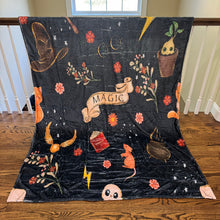 Load image into Gallery viewer, Blanket - Magic on Black - PREORDER