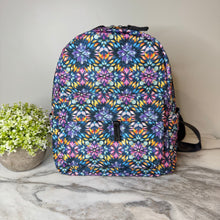 Load image into Gallery viewer, Mini Backpack - Bold Purple Orange Pink Tie Dye