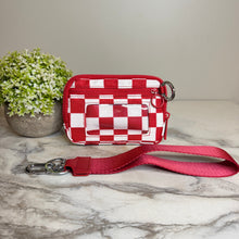 Load image into Gallery viewer, Rue - Nylon Wristlet Wallet - Red Check
