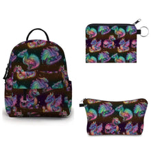 Load image into Gallery viewer, Bundled Set - Mini Backpack, Pouch, & Mini Pouch - Dragon Rainbow