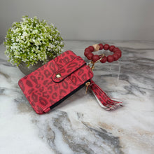 Load image into Gallery viewer, Bracelet Keychain & Card Holder Wallet - Animal Print
