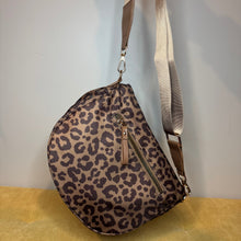 Load image into Gallery viewer, The Roni Nylon Crossbody - Animal Print Chocolate - PREORDER
