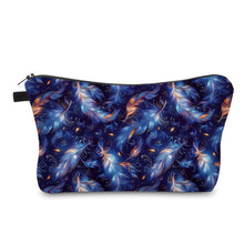 Load image into Gallery viewer, Pouch - Feather Blue Galaxy