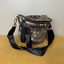 Load image into Gallery viewer, The Roni Nylon Crossbody - Grey Cherry Blossom
