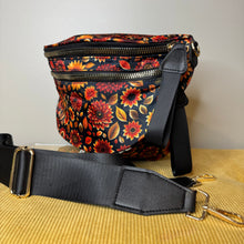 Load image into Gallery viewer, The Roni Nylon Crossbody - Moody Crimson Floral