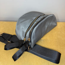 Load image into Gallery viewer, The Roni Nylon Crossbody - Grey + Black - PREORDER