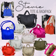 Load image into Gallery viewer, Stevie - Nylon Puff Tote & Backpack