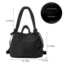 Load image into Gallery viewer, Stevie - Nylon Puff Tote & Backpack