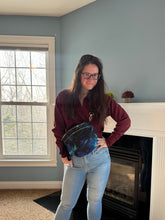 Load image into Gallery viewer, The Roni Nylon Crossbody - Blue Green Purple Galaxy
