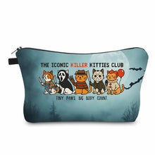 Load image into Gallery viewer, Pouch - Halloween Fall - Movie Killers Cat Kitties