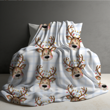 Load image into Gallery viewer, Blanket Christmas #4 - Reindeer Lights - PREORDER