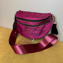 Load image into Gallery viewer, The Roni Nylon Crossbody - Maroon Acid Wash